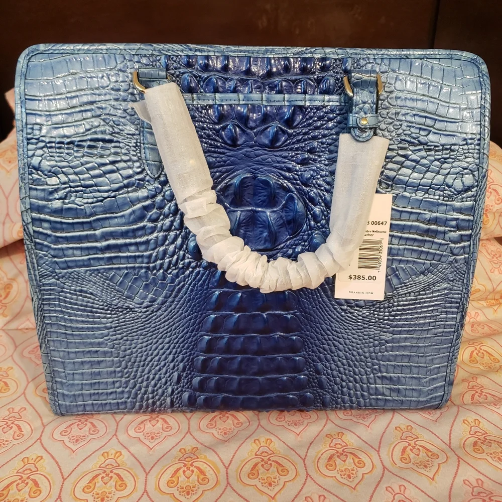 Brahmin Tia Electric Blue Ombre - Picture 2 of 8